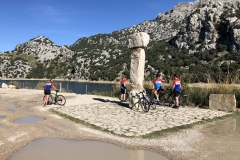 Statue near the lake after the Puig Major climb
